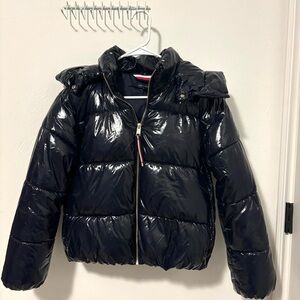 Tommy Hilfiger Glossy Navy Puffer Jacket